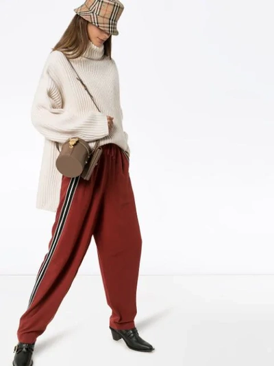 Shop See By Chloé Side Stripe Track Pants In Red