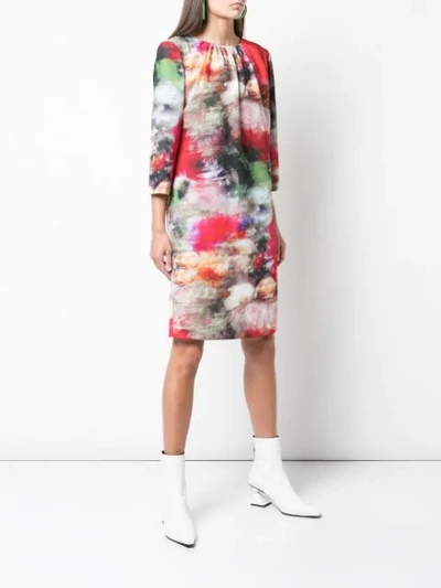 Shop Adam Lippes Digital Print Dress In Multicolour