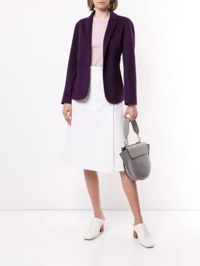 Shop Theory Fitted Blazer In Purple