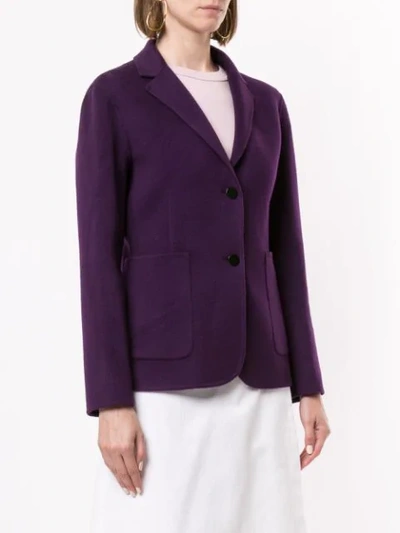 Shop Theory Fitted Blazer In Purple
