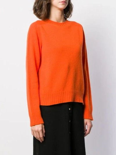 Shop Ymc You Must Create Crew-neck Knit Sweater In Orange