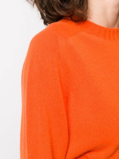 Shop Ymc You Must Create Crew-neck Knit Sweater In Orange