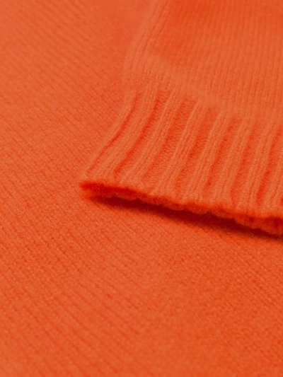 Shop Ymc You Must Create Crew-neck Knit Sweater In Orange