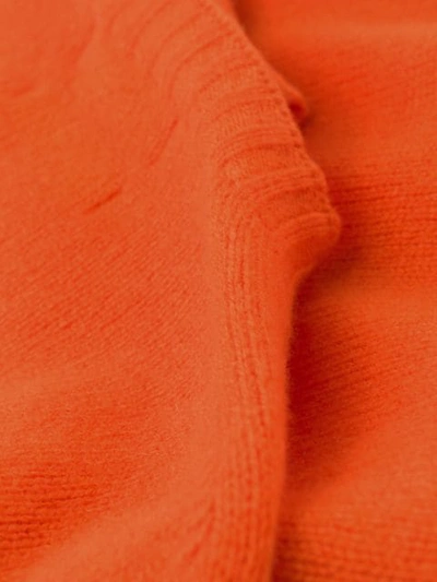 Shop Ymc You Must Create Crew-neck Knit Sweater In Orange