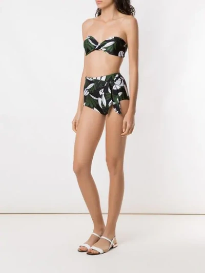 Adriana Degreas Printed Hot Pants Bikini Set In Multicolour