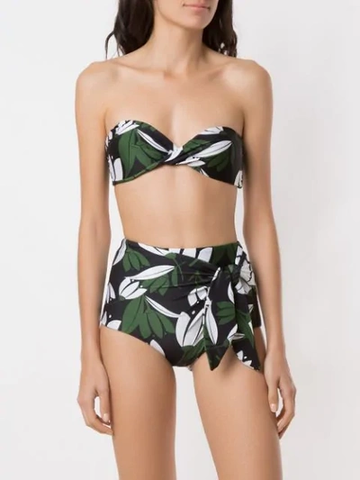 Shop Adriana Degreas Printed Hot Pants Bikini Set In Multicolour