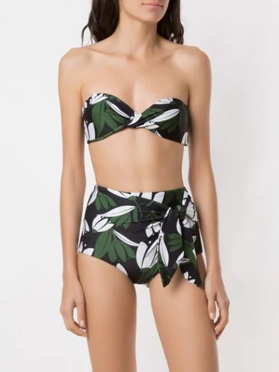 Adriana Degreas Printed Hot Pants Bikini Set In Multicolour