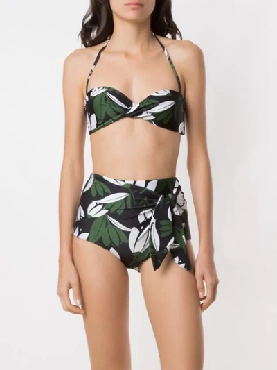 Adriana Degreas Printed Hot Pants Bikini Set In Multicolour