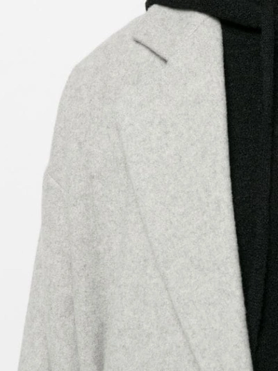 Shop Andrea Ya'aqov Belted Waist Coat In Grey