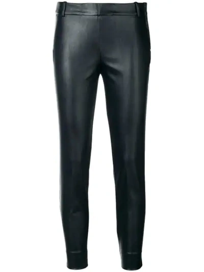 Shop Kiltie Cropped Skinny Trousers In Black