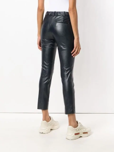 Shop Kiltie Cropped Skinny Trousers In Black