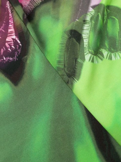 Shop Maison Margiela Printed Sleeveless Bodysuit In Green