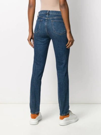 Shop J Brand Straight Leg Denim Jeans In Blue