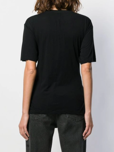 Shop Ben Taverniti Unravel Project Knot Detail T-shirt In Black