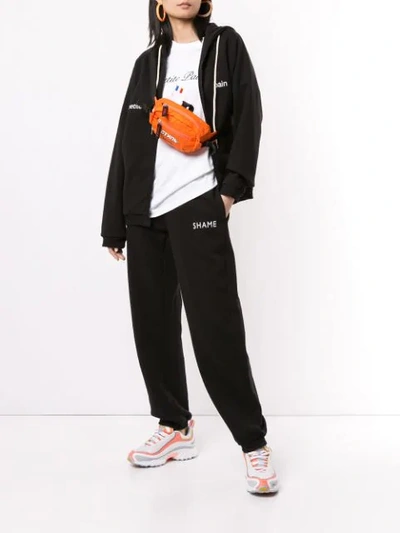 Shop Walk Of Shame Logo Print Track Pants In Black