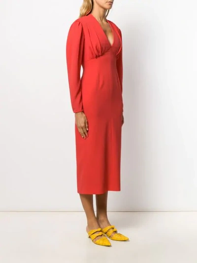 EMILIA WICKSTEAD ILIANA DRESS - 红色