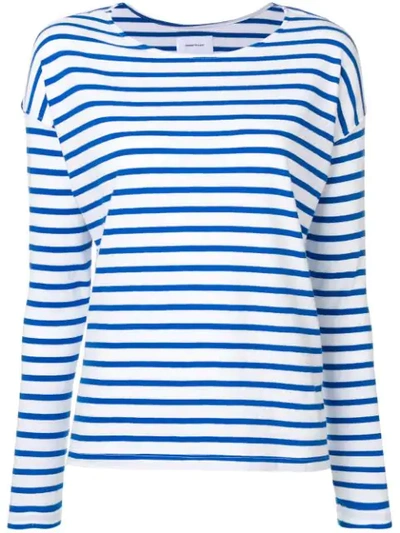 Shop Current Elliott Current/elliott Striped Jersey Top - White