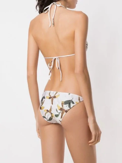 Shop Adriana Degreas Printed Triangle Bikini Set In Multicolour