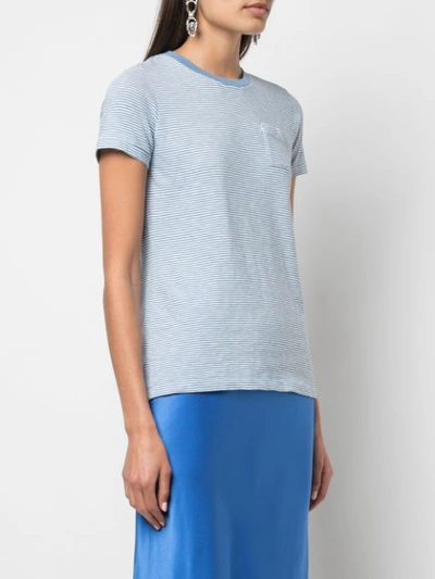 Shop Alex Mill Chest Pocket Striped T-shirt - Blue