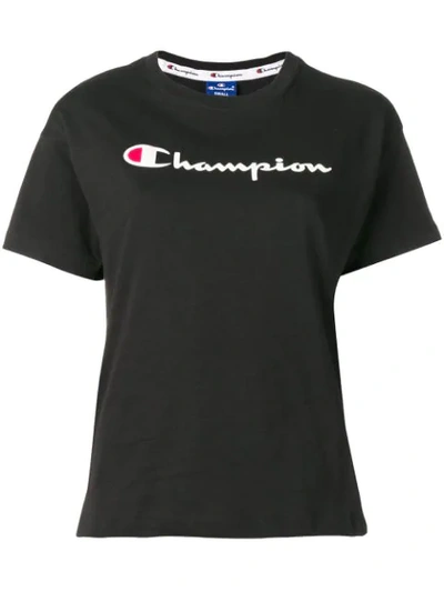 Shop Champion Logo Print T-shirt - Black