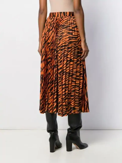 Shop Andamane Becky Zebra Print Skirt In Orange