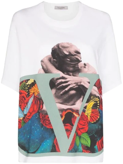 Shop Valentino X Undercover Lover Print T-shirt In White