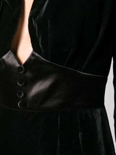 Shop Olivier Theyskens Asymmetric Cuff Dress In Black