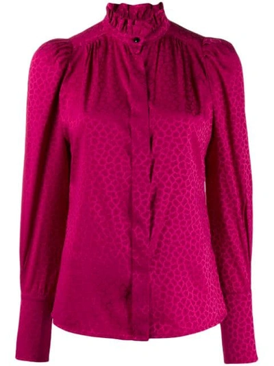 Shop Isabel Marant Printed Lamia Blouse In Pink