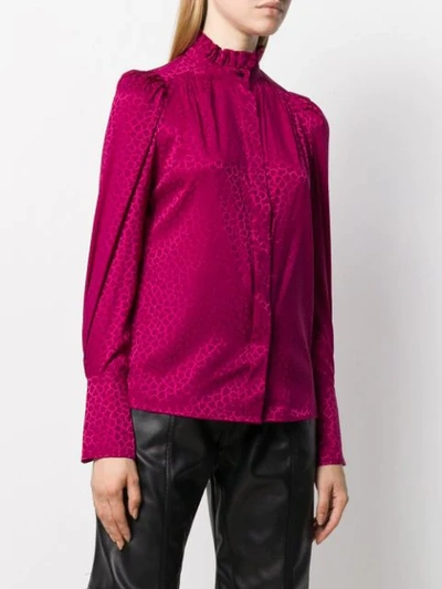 Shop Isabel Marant Printed Lamia Blouse In Pink