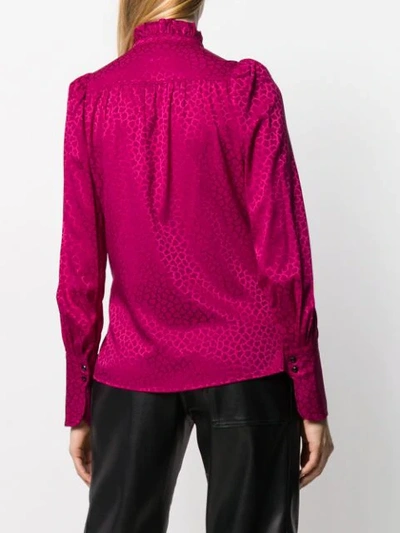Shop Isabel Marant Printed Lamia Blouse In Pink