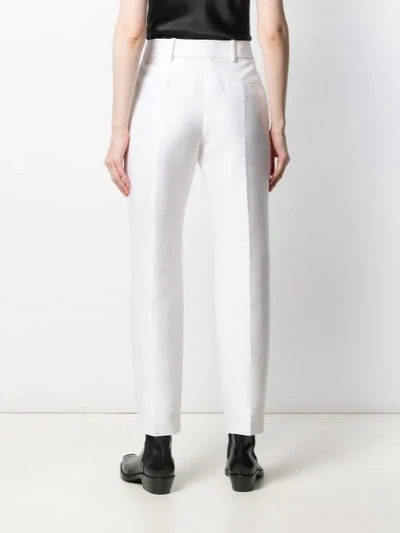 Shop Haider Ackermann Weddell Straight Leg Trousers In White