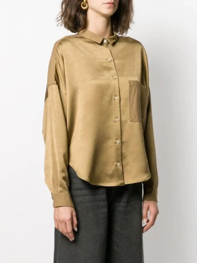 Shop Tre By Natalie Ratabesi Iris Shirt In Gold
