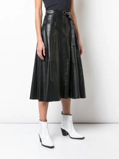 Shop Nili Lotan A-line Midi Skirt In Black