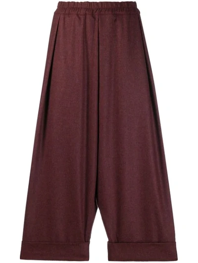 Shop Toogood Baker Dropped Crotch Trousers In Red