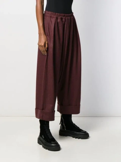 Shop Toogood Baker Dropped Crotch Trousers In Red