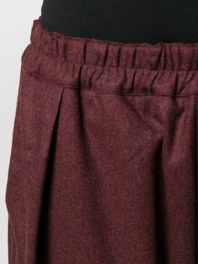 Shop Toogood Baker Dropped Crotch Trousers In Red