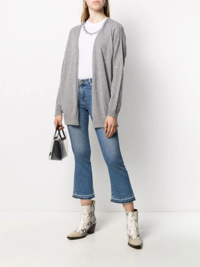 Shop Twinset Wrap Cardigan In Grey