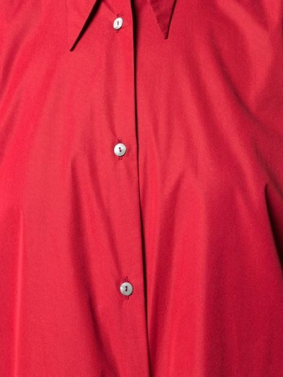 Pre-owned Romeo Gigli 1990s Oversized Drape Shirt In Red