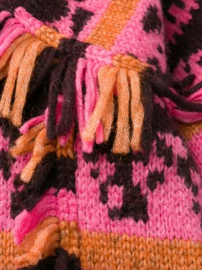 Shop Ulla Johnson Patterned Chunky Jumper In Pink