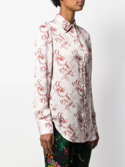 Shop Paco Rabanne Floral-print Shirt In V680 Versailles
