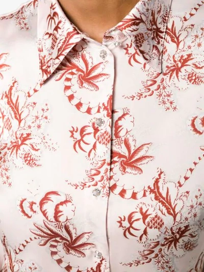 Shop Paco Rabanne Floral-print Shirt In V680 Versailles