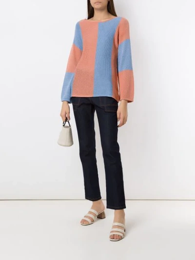 Shop Alcaçuz Noriko Knit Blouse In Multicolour