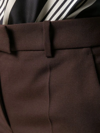 Shop Joseph Valmy Flared Trousers In Brown