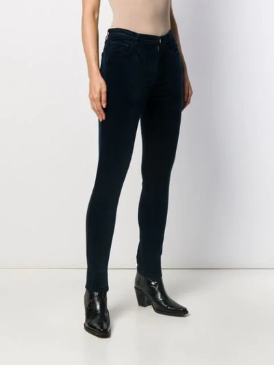 Shop J Brand Leenah Slim-fit Trousers In Blue