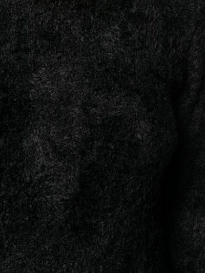 Shop Comme Des Garçons Comme Des Garçons Long Sleeved Sweater In Black