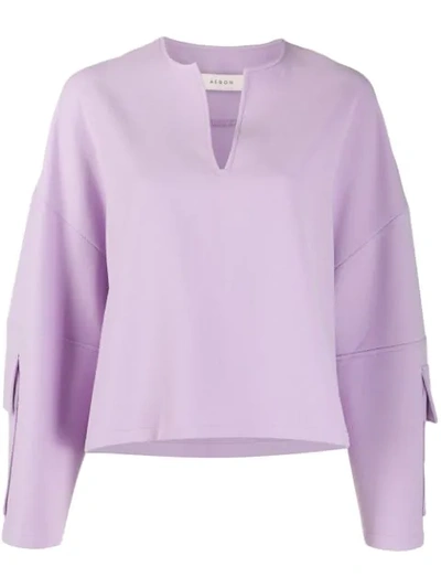 Shop Aeron Nita Oversized Sweatshirt In Purple