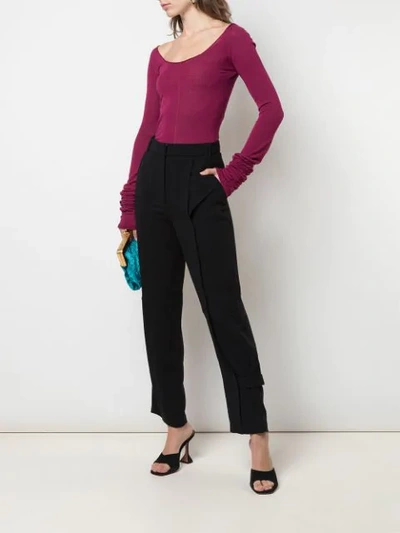Shop Lemaire Lightweight Knit Top In Magenta