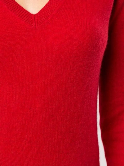 Shop Theory V-neck Jumper In Red