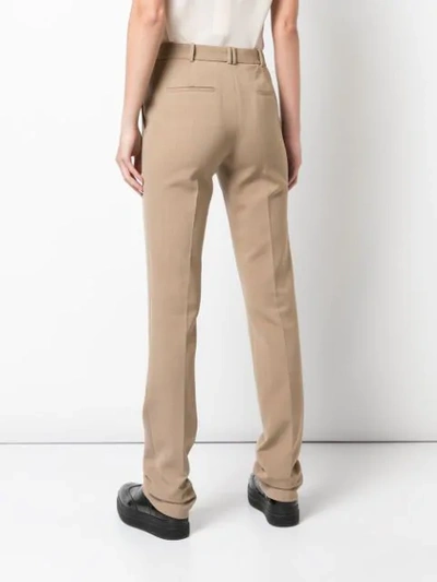 Shop The Row Roosevelt Straight Leg Trousers In Brown