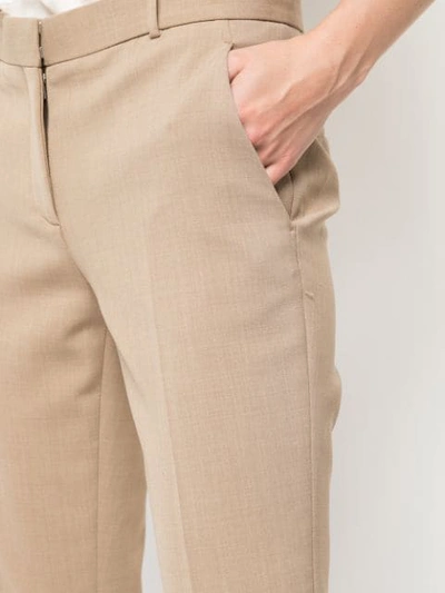 Shop The Row Roosevelt Straight Leg Trousers In Brown